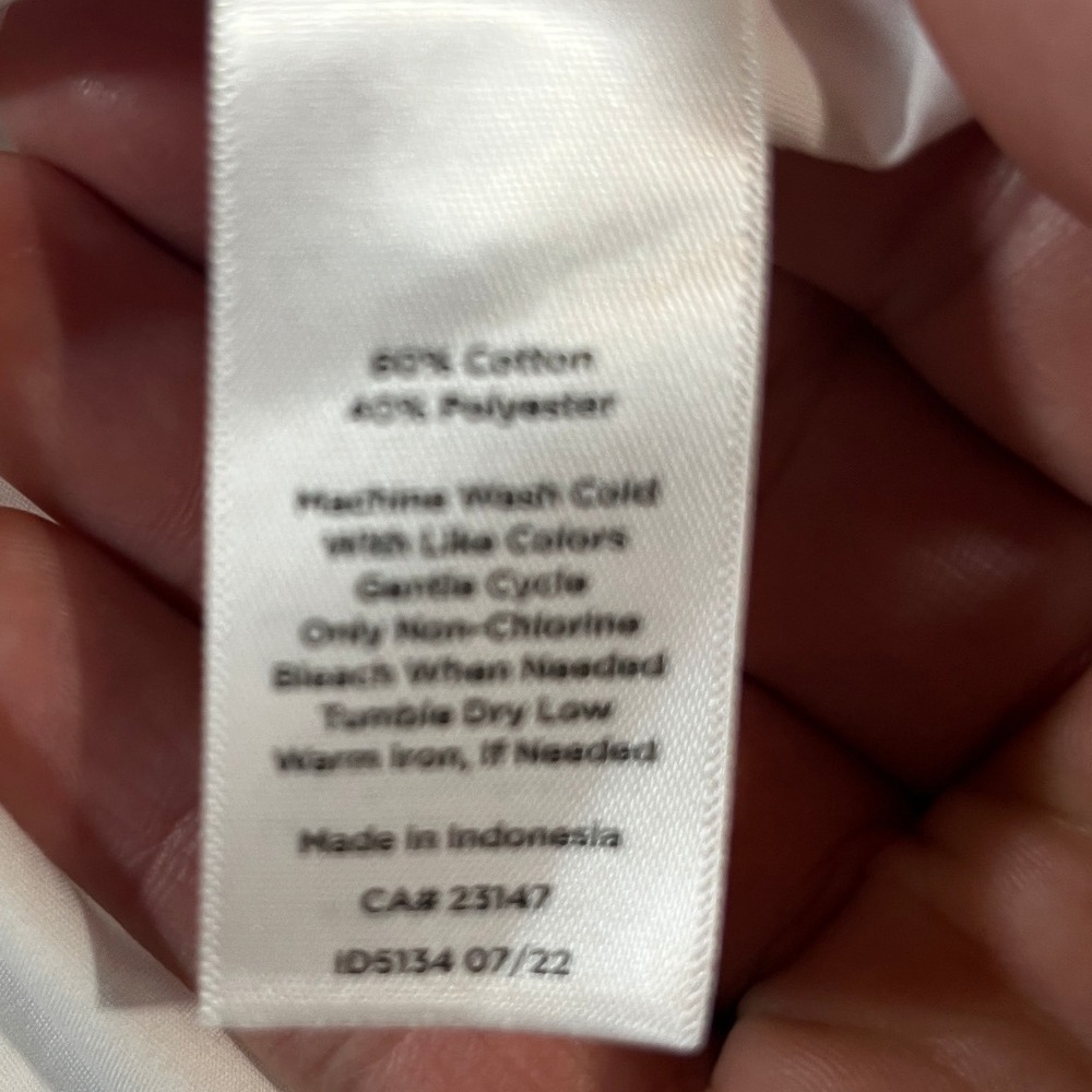Talbots Plus White Sleeveless Wrinkle Resistant Button Down Shirt 2X ID5134 - Picture 6 of 15
